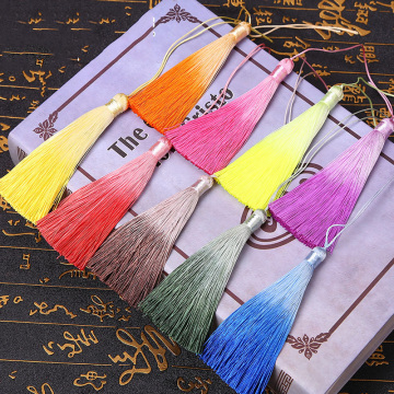 5Pcs/Set 10.5cm Gradient color Tassel Fringe Bookmark Comb Clothing Curtains Decoration Gift DIY Handmade