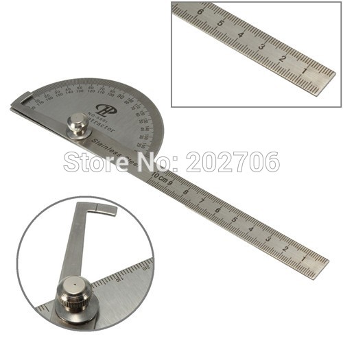 150mm 300mm Stainless Steel 180 degree Protractor Angle Finder Rotary Measuring Ruler Machinist Tool Craftsman Ruler goniometer