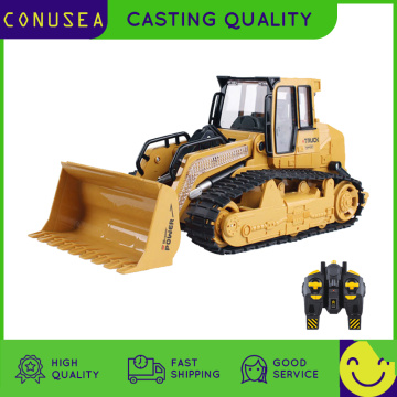 1/16 RC Truck Bulldozer Dumper Caterpillar Tractor Model Engineering Car Lighting Excavator Radio Controlled Car Toys For Boys