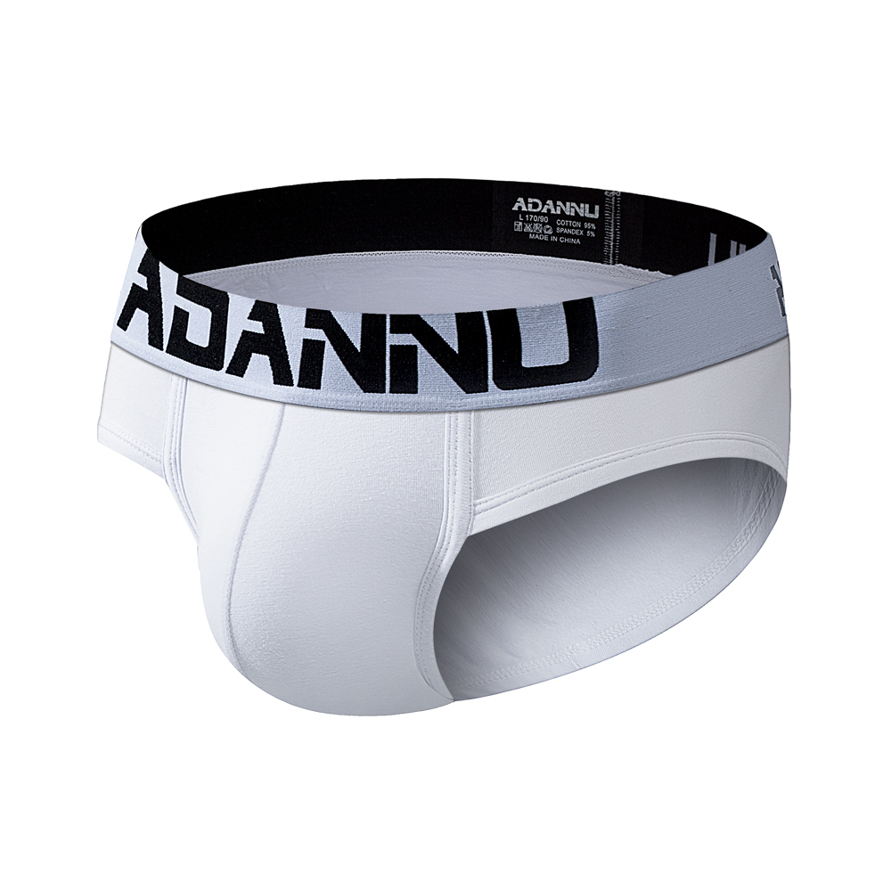 ADANNU Men's Underwear Men Sexy Briefs Jockstrap Pouch Cuecas Man Cotton Panties Thongs Mesh Underpants Gay Slip Homme Srting