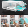 Shoe Racks Push Drawer Type Shoe Box Shoe Organizer Drawer Transparent Plastic Shoe Organizador Shoe Organizer 2pc/3pcs