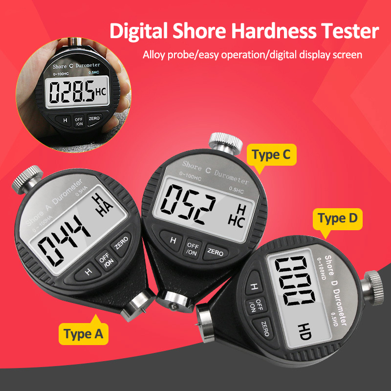 HA HD HC Digital Shore Durometer LCD Display Sclerometer Rubber Hardness Tester Meter paragraph