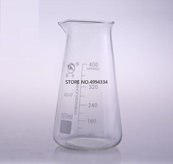 Conical Beaker Chemistry Laboratory Borosilicate Transparent triangle Glass Beaker with spout