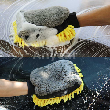 Car Wash Glove Coral Mitt Soft Absorbancy Glove High Car Cleaning Car Wash Thick Cleaning Glove Car Wax Detailing Brush