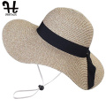 FURTALK Summer Hat for Women Straw Hat Wide Brim Beach Sun Hat Travel Foldable Roll up Floppy UPF 50 Sun Protection Cap 2020