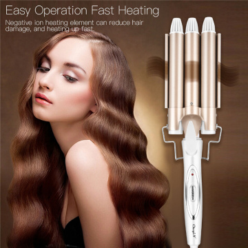 Fast Heating Hair Curler Professional Curling Irons Ceramic Negative Ion Dry and Wet Hair Styling tool Large Wave Perm Splint 0