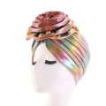 Heat Source Of Products For Ladies Laser Big Flower Headband Hat Turban Headwear Hijab Cap Muslim Bandans Hair Acessories