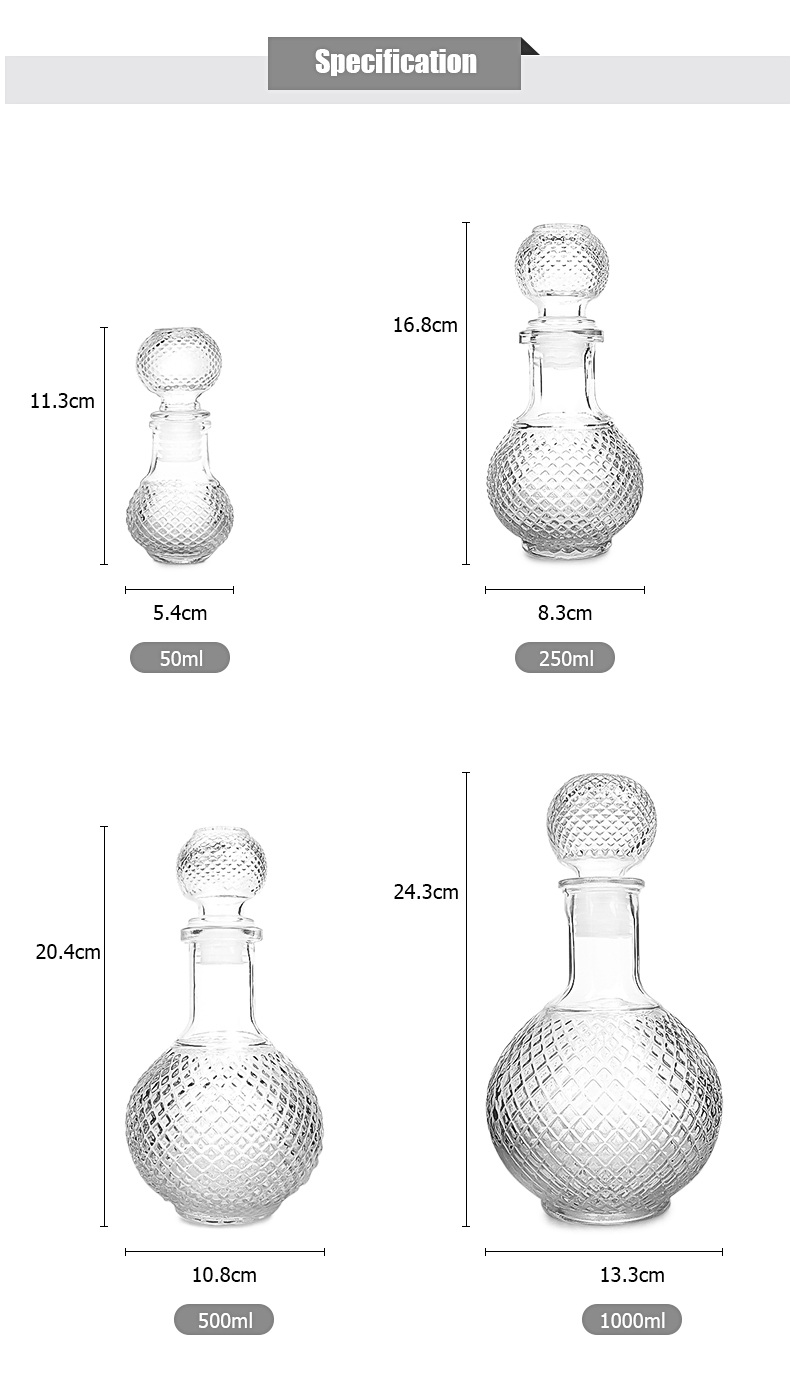 glass wine  Decanter bottle