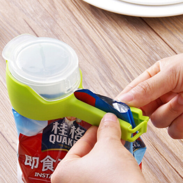 1PCS Seal Pour Bag Clip with Lid For Storage Food Snack Large Discharge Sealer Clamp Helper Saver Food Kitchen Travel Tool tools