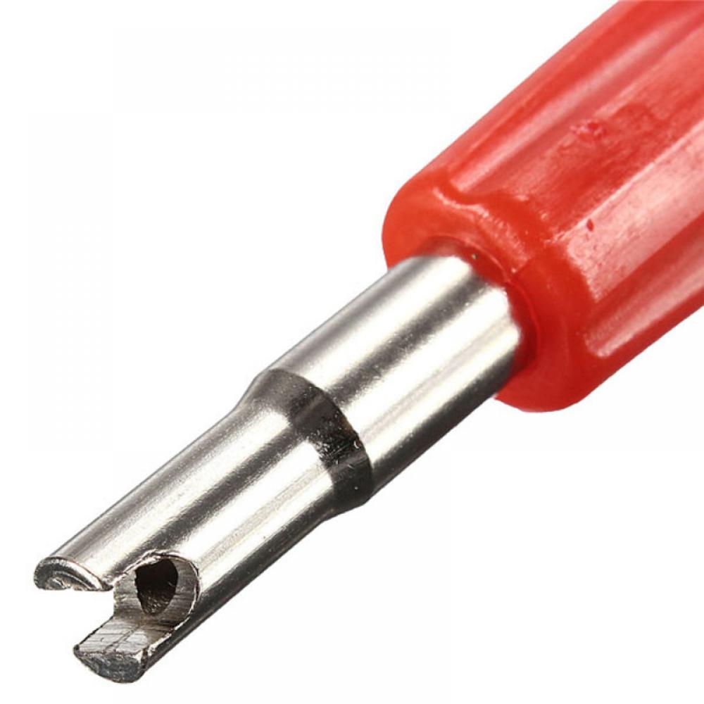 2 Ways Tire Tyre Valve Stem Core Remover Key Tool A/C and Auto Car Motorcycle Bicycle Car Truck Motor Repair Tool