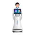 Interactive Talking with People Bank Robots