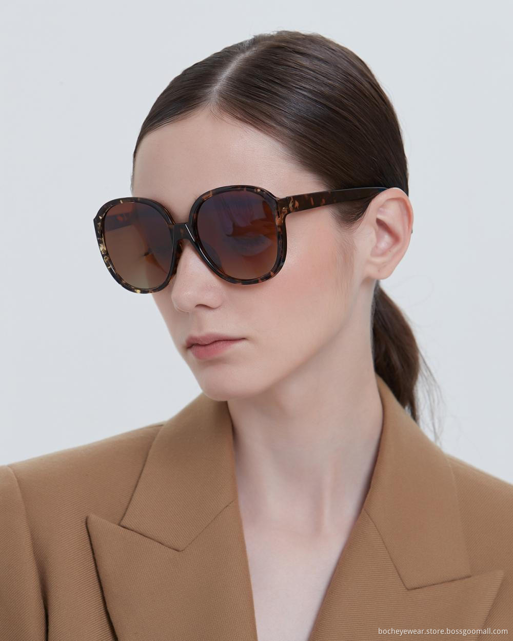 UV400 big frame nice women sunglasses made in PRC