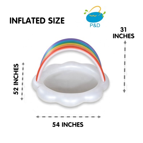 Rainbow clouds Inflatable Baby Pool Small Swimming Pool for Sale, Offer Rainbow clouds Inflatable Baby Pool Small Swimming Pool