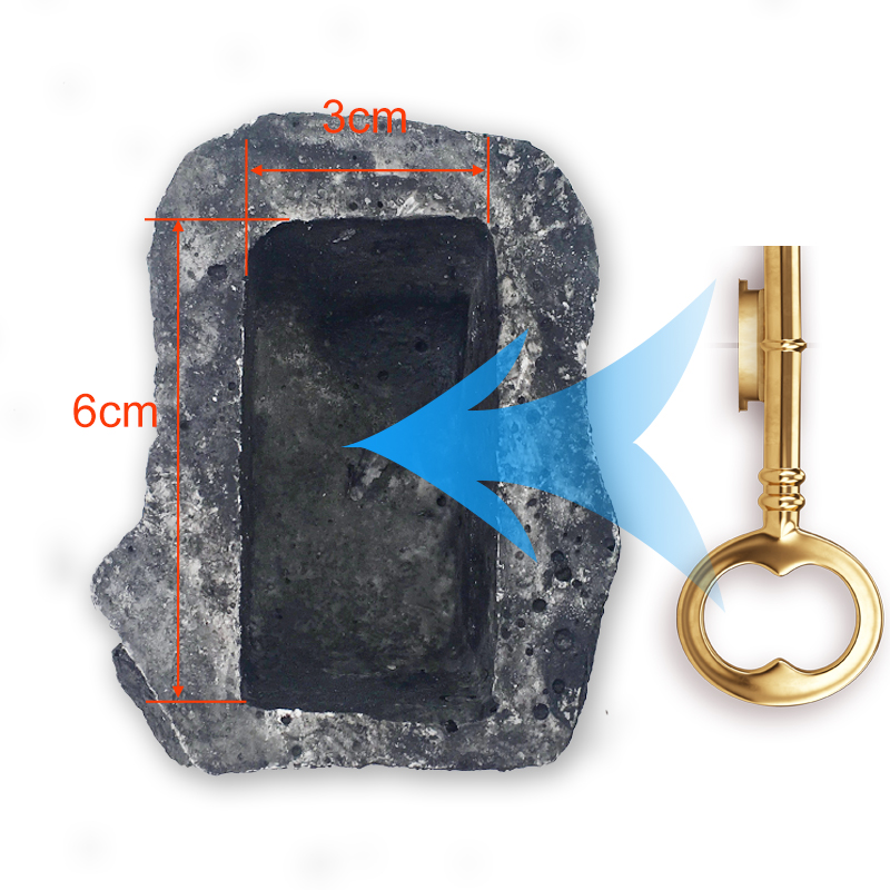 Free Shipping Outdoor Garden Key Box Rock Hidden Hide In Stone Security Safe Storage Hiding Drop shipping