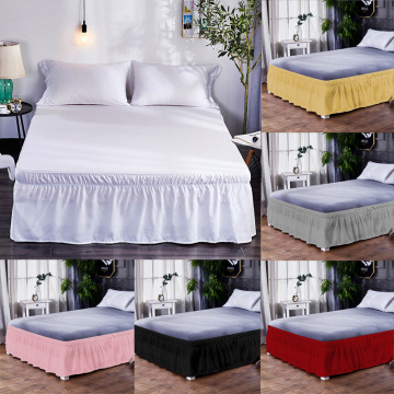 Hotel Bed Skirt Wrap Around Elastic Bed Shirts Without Bed Surface Besides Twin Or Full Size 38cm Height for Home Decor