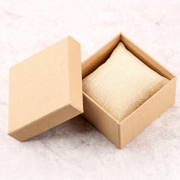 Simple Paper Watch Box for casual wristwatch natural wooden watch with Foam Pad Pillow Dropshipping