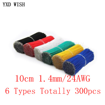 300pcs 24AWG Tin-Plated Breadboard PCB Solder Cable 24 AWG 10cm Fly Jumper Wire Tin Conductor Wires 1007-24AWG Connector Cable