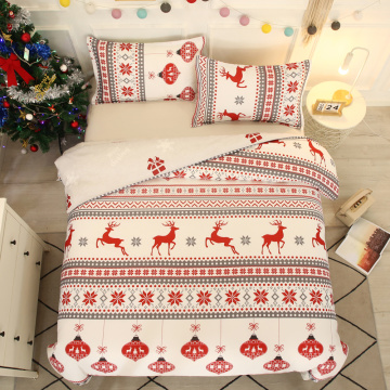 yi chu xin 3D Merry Christmas Bedding Set home Duvet Cover kids Comforter Bed Set Gifts Queen King Size