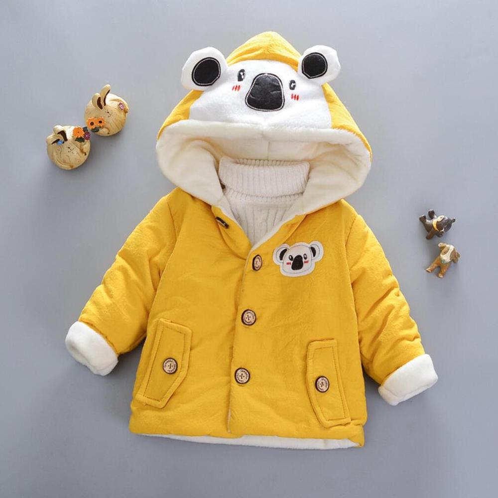 Boys Down Coats Cotton Koala Winter Jacket For Boy's Jacket Kids Candy Color Keep Warm Outerwear Coat Children Clothes