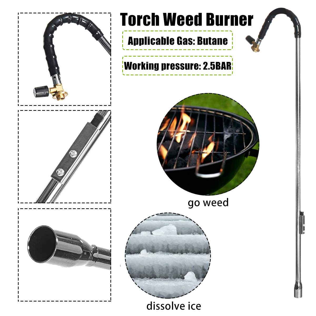 Liquefied Welding Gas torch Fire Gun Welding Gas Torch Weed Burner Welding Accessories Heating Torch Propane Butane Gas