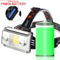Portable COB LED Headlamp Ultra Bright USB charging Outdoor camping Fishing headlight Rechargable Searchlight 4 Modes lantern
