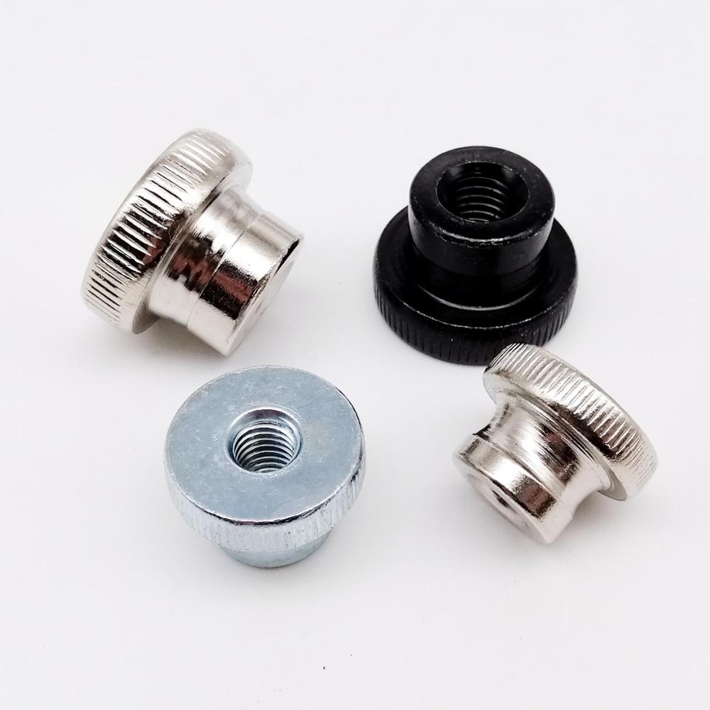 2/5pcs M3 M4 M5 M6 M8 M10 Silver Black GB806 Double Step Adjust Knurl Thumb Nut Hand Tighten Thumbnut 3D Printer Curtain Wall