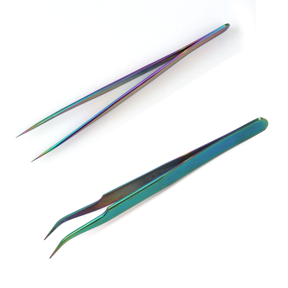 New Arrival Stainless Steel Straight Tweezers Craft Picking Eyelashes Makeup Tools Tweezer for Eyelash Extension