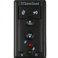 1pc External Mini USB 2.0 3D Virtual 480Mbps 7.1 Channel Audio Sound Card Adapter for PC Desktop Notebook