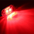 2Pcs 12V / 24V LED Side Marker Lights Car External Lights Warning Tail Light Auto Trailer Truck Lorry Lamps Red color