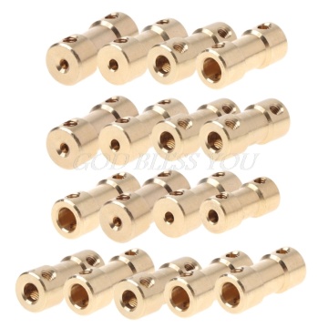 2-5mm Motor Copper Shaft Coupling Coupler Connector Sleeve Adapter US Drop Shipping