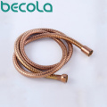 BECOLA Free Shipping 150CM Rose Gold Hose Black Antique Brass Plumbing Hoses Shower Pipe Chrome Shower Hose B-150