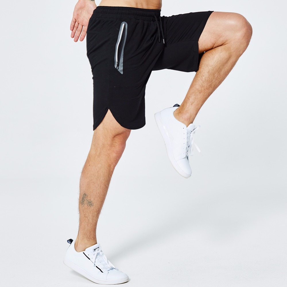 Men's Shorts Sweatpants Fitness Workout Bodybuilding 2020 Spring Summer Fashion Shorts Men Zipper Pocket Trousers Short Pants