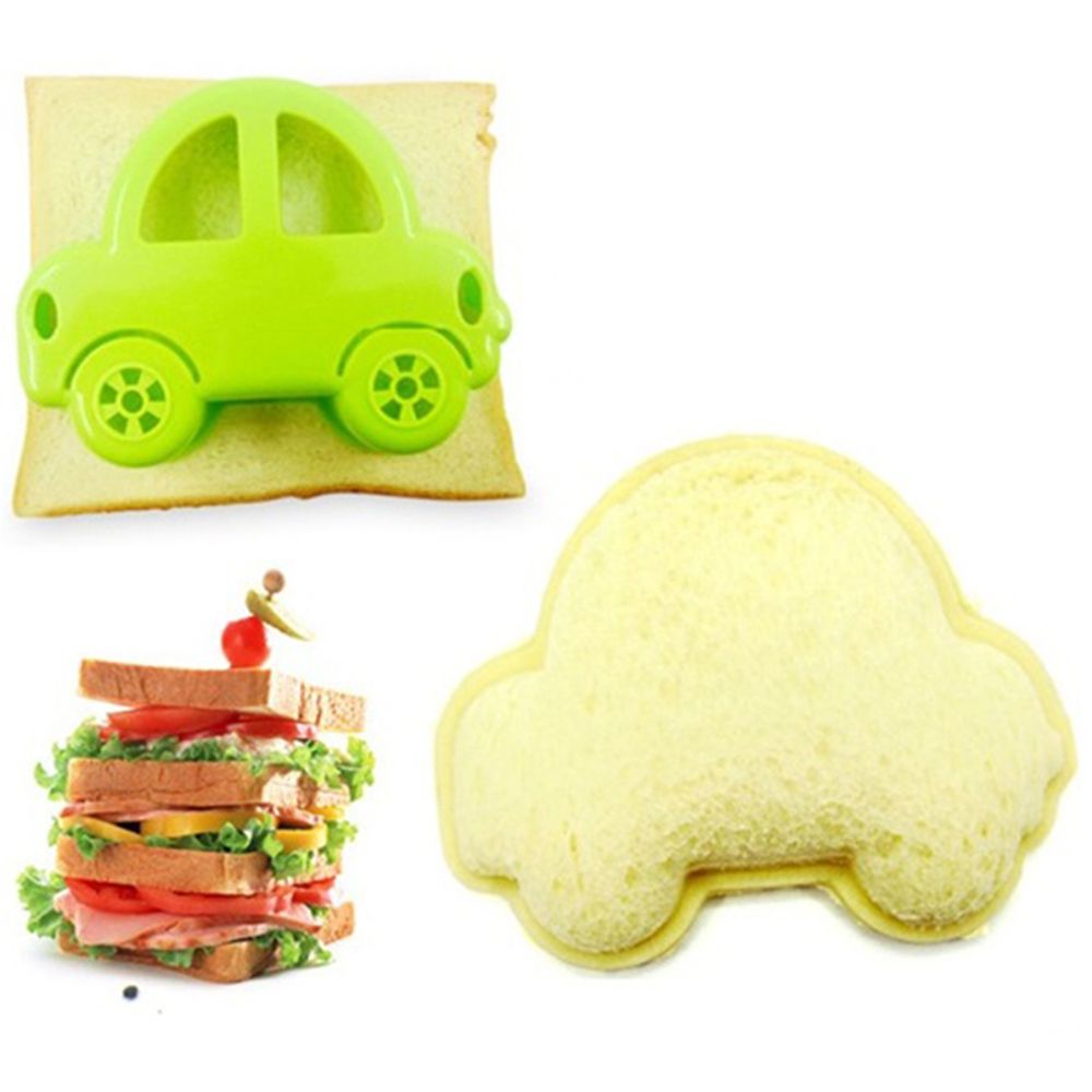 1PCS Cute Car Shape Mold Sandwich Bread Toast Cake Cookie Breakfast Cutter Maker Mold Kids Lunch Mould Kitchen Gadgets Accessory
