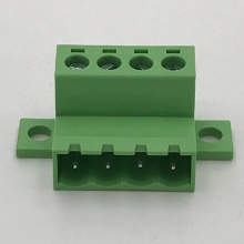 5.08mm pitch panel locking male pluggable terminal block