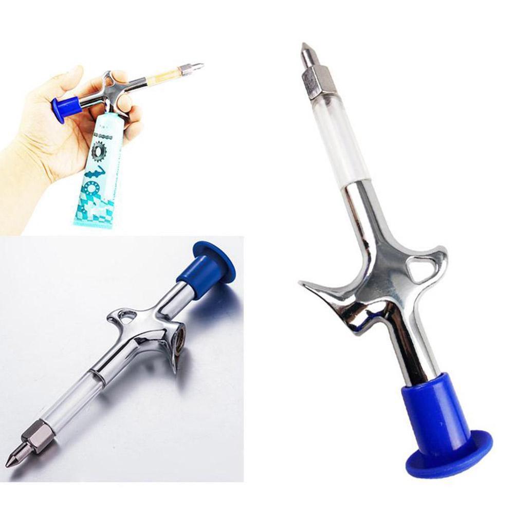 1pc Aluminum Bicycle Lubricant Grease Gun for Mountain MTB Bike Service Tools grease oil precise injector