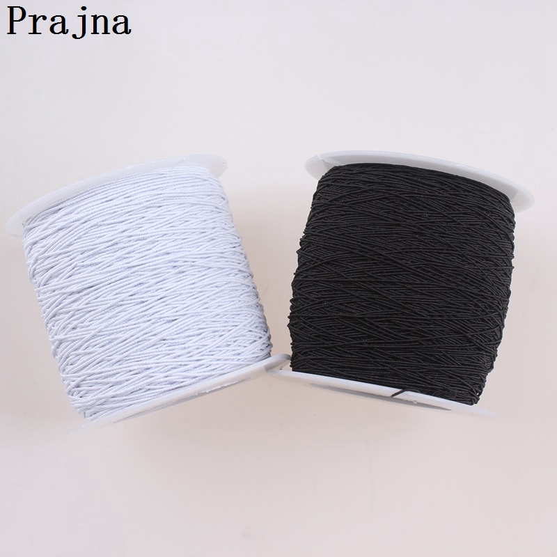 White Black Elastic Thread Polyester Sewing Threads Elastic Cord Beading Stretch Thread Industry Fabric Supplier Accessory
