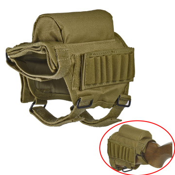 Outdoor Portable Nylon Tactical Butt Stock Shotgun Cheek Rest Pouch Bullet Holder Bag Outdoor Hunting Gun Buttstock Bag