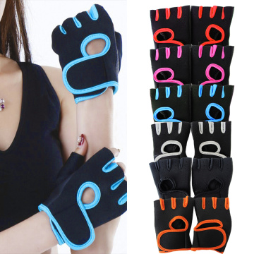 Sfit 1Pair Men Women Gym Half Finger Sports Fitness Exercise Training Wrist Gloves Anti-slip Resistance Weightlifting Gym Gloves