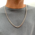 2020 Fashion Cuba Chain Necklace Men Titanium Steel 8mm Width Chain Necklaces For Men Jewelry Gift Collar De Hombres