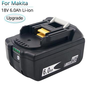 BL1860B 18V 6000mAh Replacement Battery for Makita BL1850B BL1860 BL1840 BL1815 Cordless Drill with Single Cell Balance Protect
