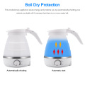 Travel Foldable Electric Kettle Fast Water Boiling Food Grade Silicone Small Collapsible Portable Boil Dry Protection 110v-240v