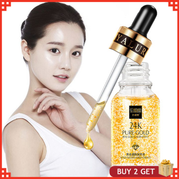 Skin Care 24K Gold Essence Hyaluronic Acid liquid Anti Wrinkle Face Care Moisturizing Serum Anti Aging Wrinkle Whitening