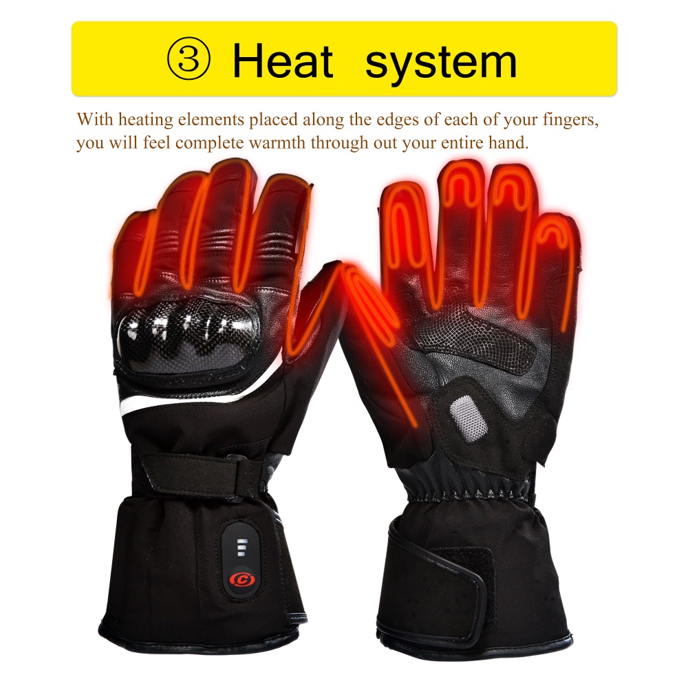 SAVIOR electric battery motorcyle heated gloves riding racing cycling winter Outdoors Sports quick Heating