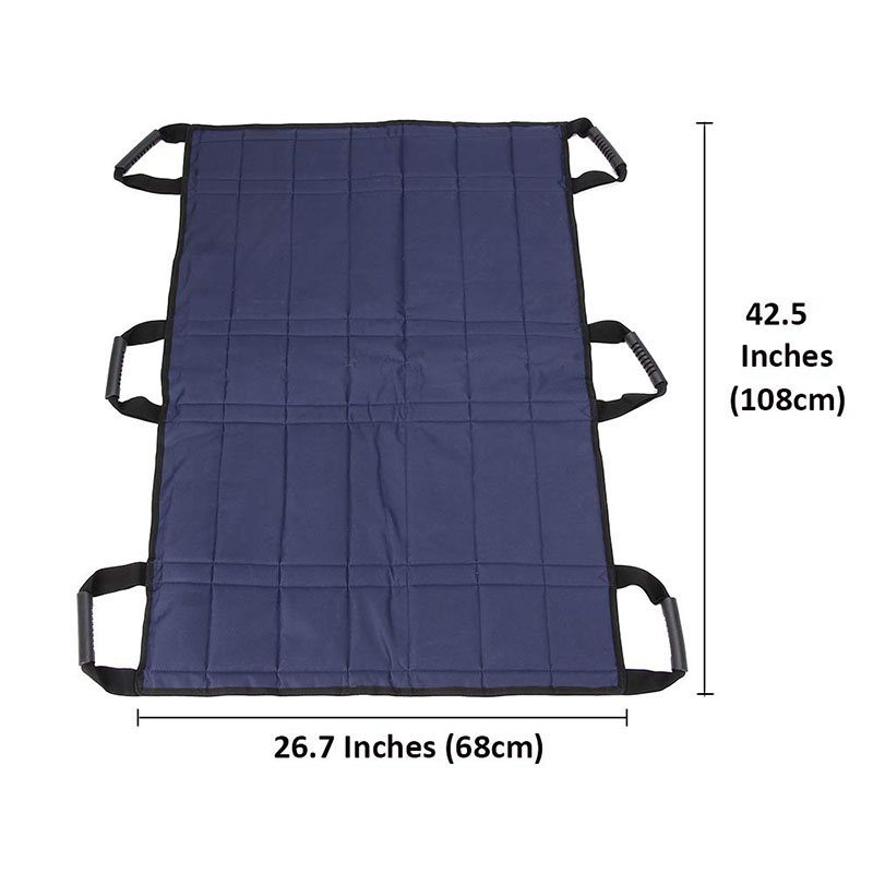 Positioning Pad Draw Sheet Patient Transfer Board Lift Sheet Slide Washable Protective Hospital Bed Mat with Handles for Elderly