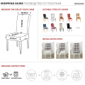 4 Types Dining Chair Cover Spandex Jacquard Kitchen Dining Room Chair Slipcover Protector Case for Chair Seat Elastic Stretch