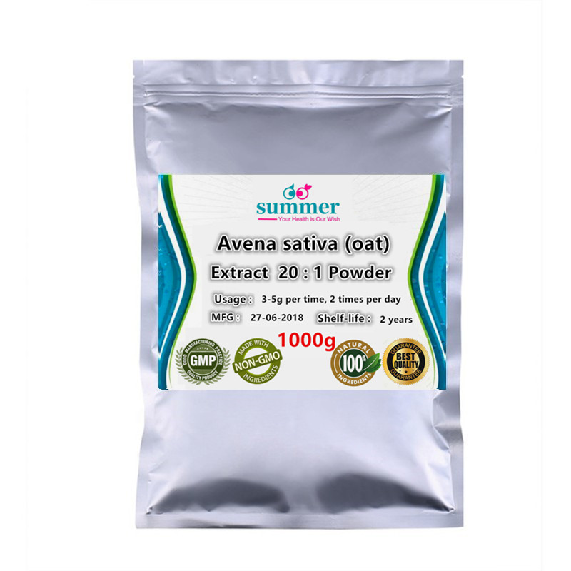 100-1000g Pure Avena sativa extract 20:1 powder,oat,oats,oatmeal, hot cereals extract with Beta glucan and flavonoids