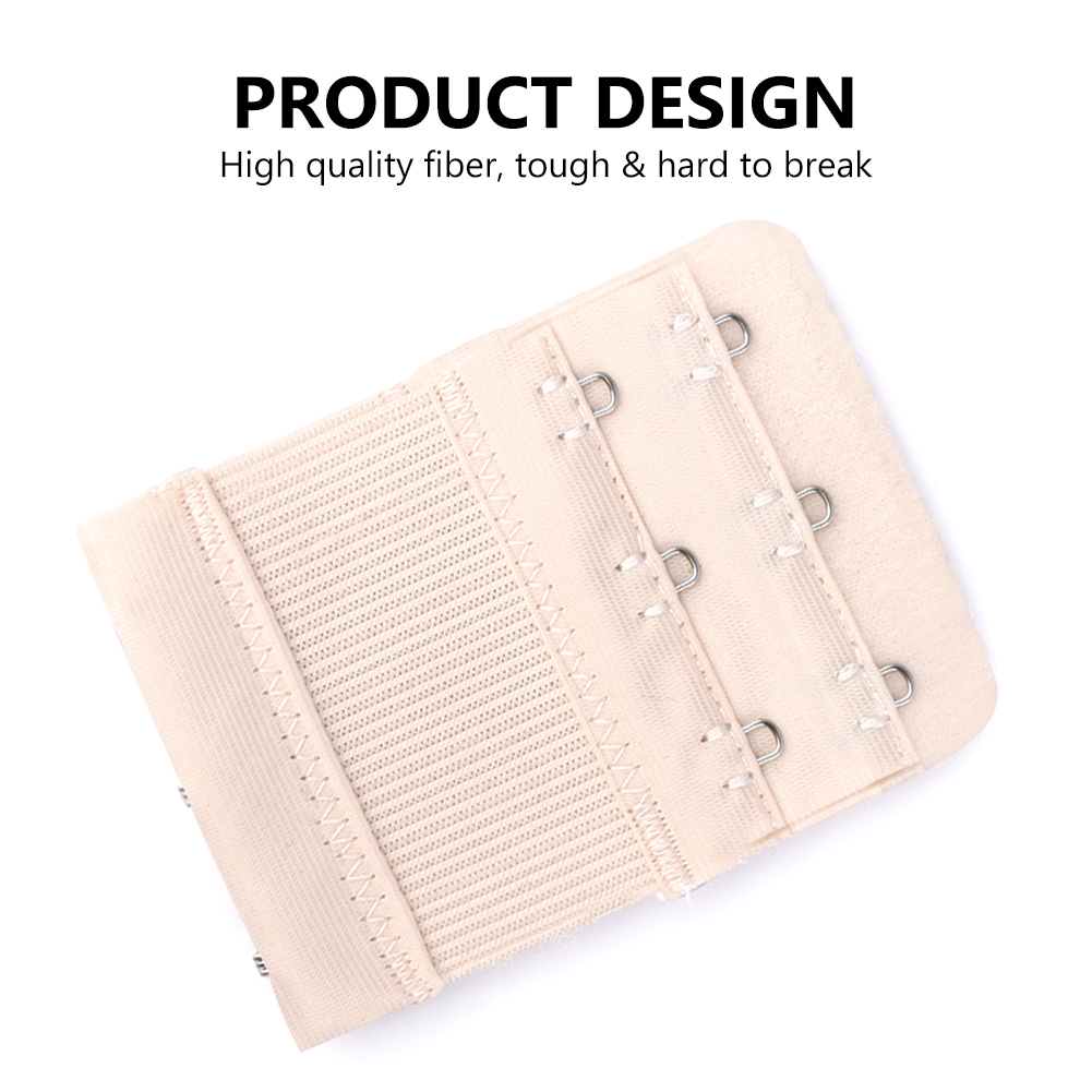 For Women Elastic 3PCS 2 3 Rows 2/3/4 Hooks Bra Extender Belt Buckle Adjustable Underwear Accessories Bra Extension Strap Hot