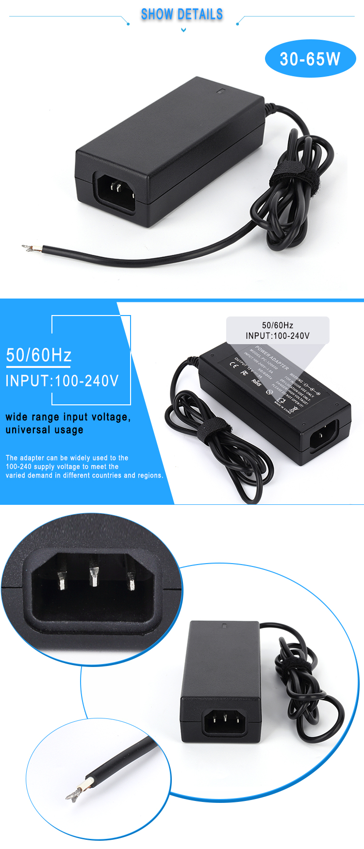 19V laptop ac power adapter