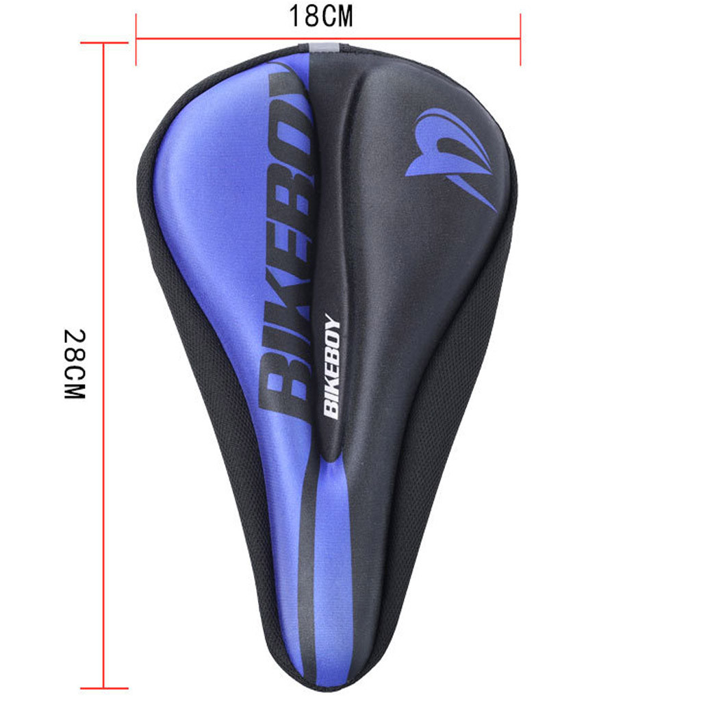 MTB Mountain Bike Cycling Thickened Extra Comfort Ultra Soft Silicone 3D Gel Pad Cushion Cover Bicycle Saddle Fotelik rowerowy