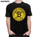 Classic Mens Vintage Bitcoin Miner T-Shirts Short Sleeve Cotton Tshirt Leisure Cryptocurrency Blockchain Tee Shirt Apparel Gift